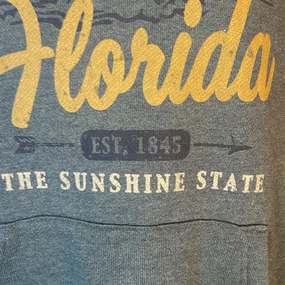 State Of Mine Men's Olive Green Florida Brush Trees Sweatshirt Sz XL - Picture 6 of 9